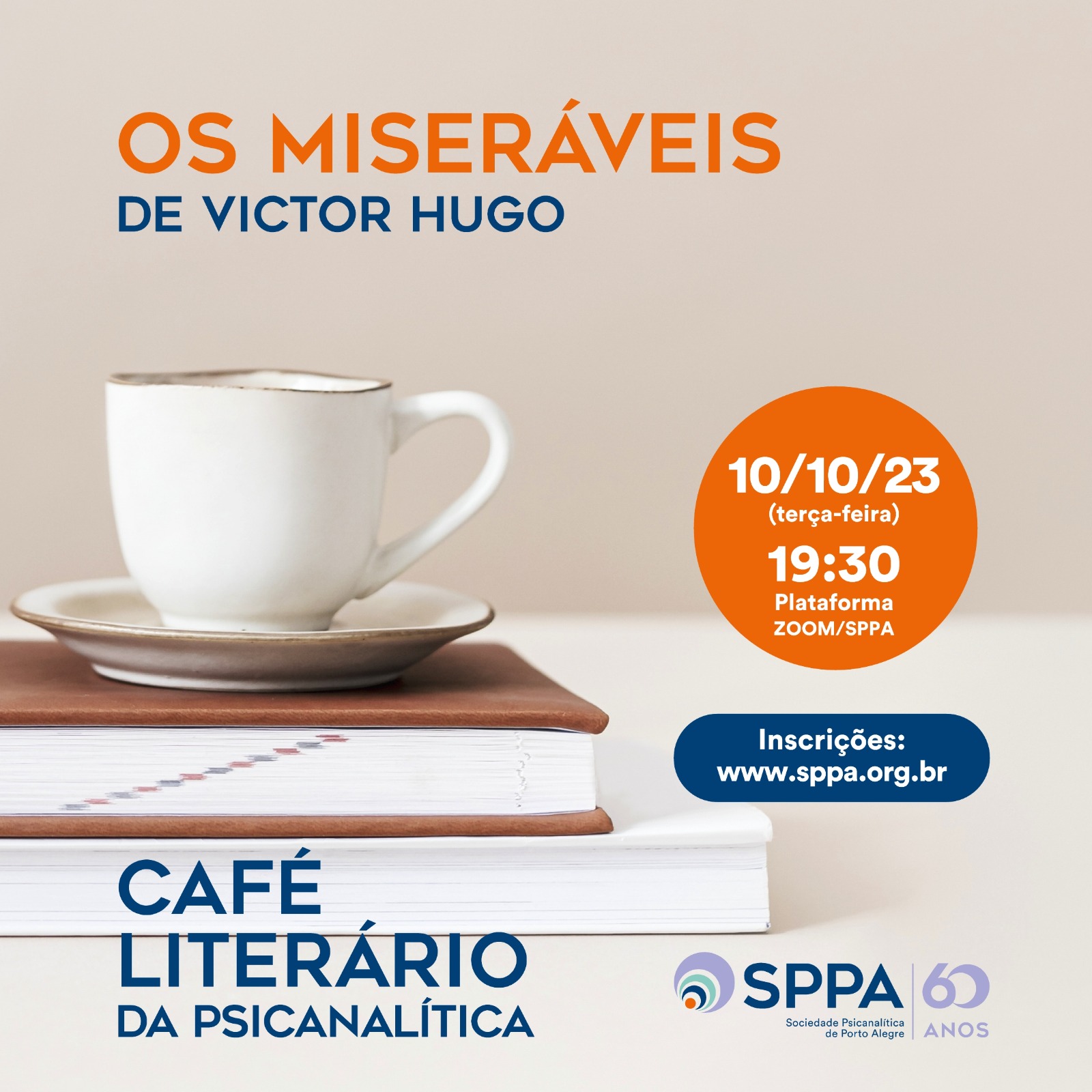 Café Literário da Psicanalítica – Os miseráveis, de Victor Hugo