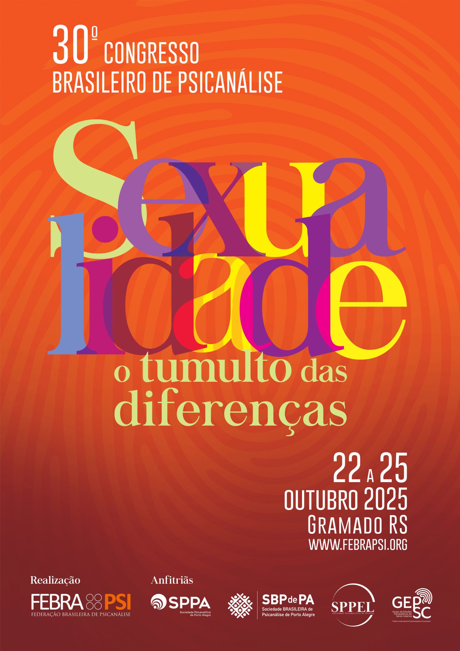 30º Congresso Brasileiro de Psicanálise – Sexualidade: o tumulto das diferenças”