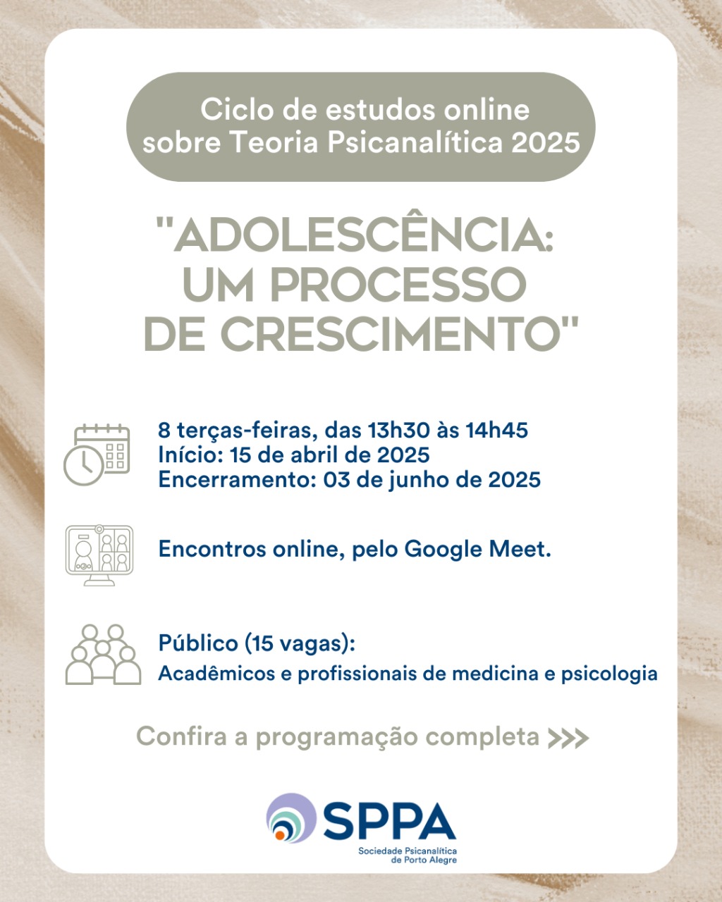 CICLO DE ESTUDOS: “Adolescência: Um processo de crescimento”