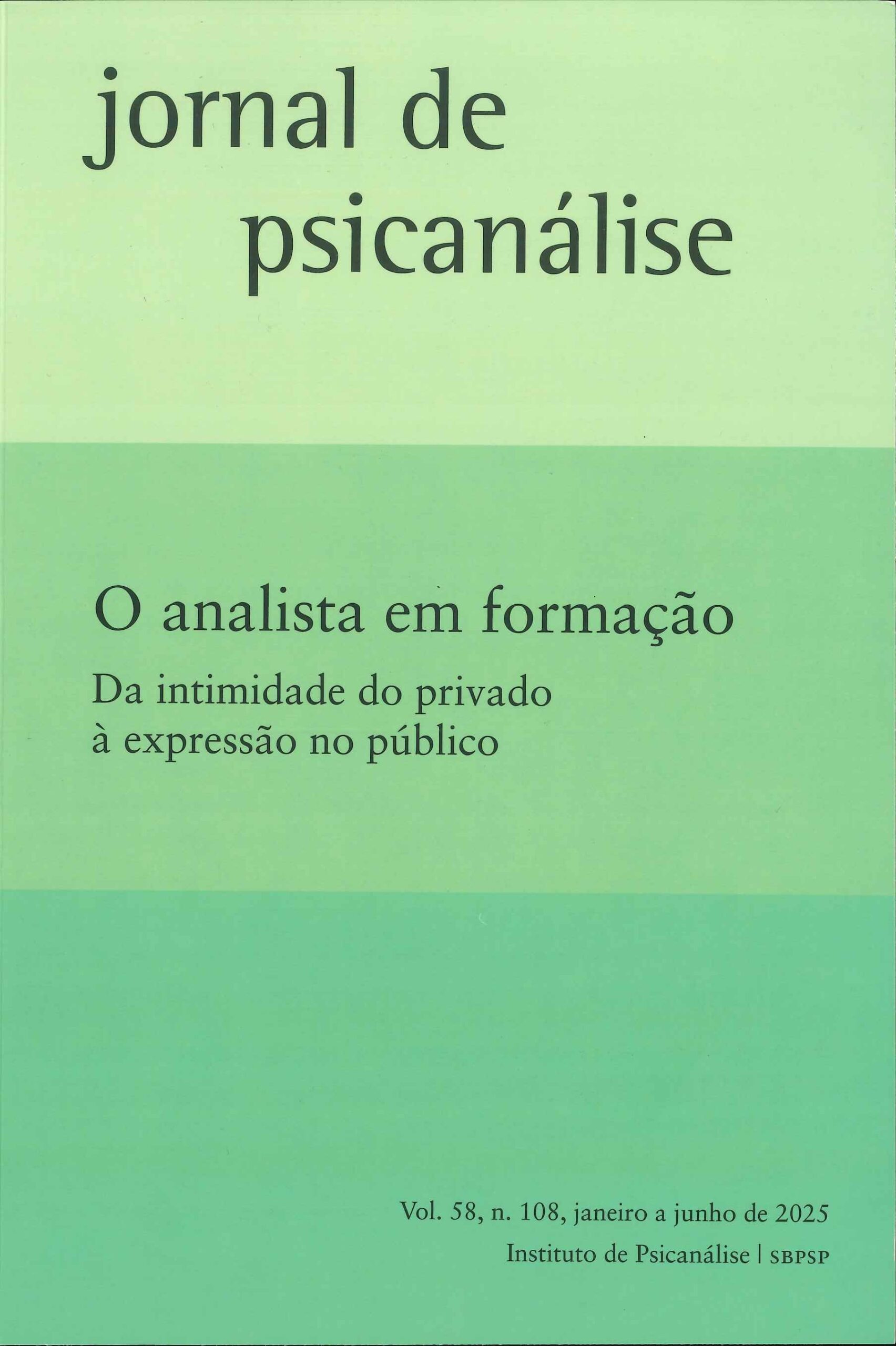 Jornal de psicanálise