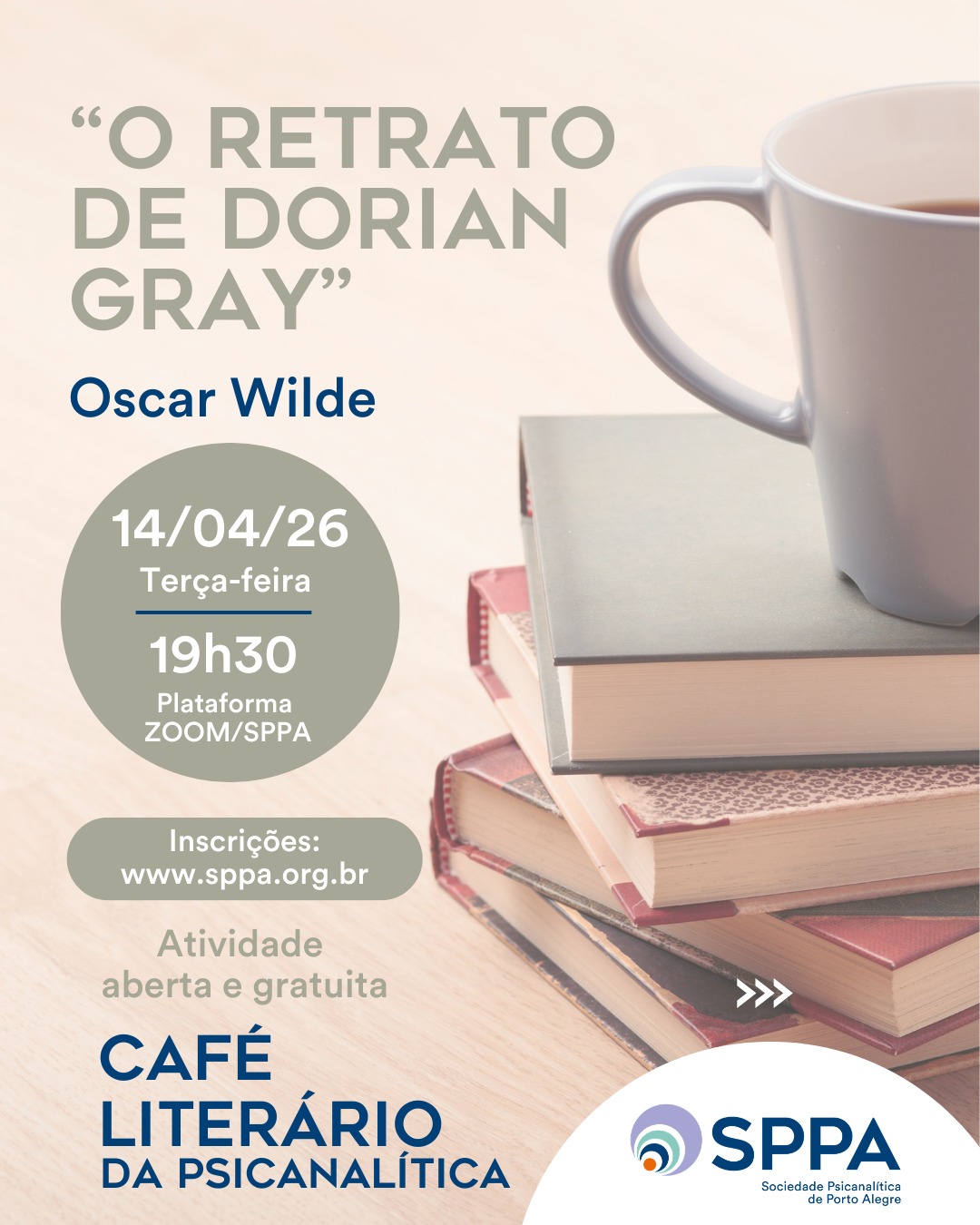 Café Literário da Psicanalítica: “O Retrato de Dorian Gray”, de Oscar Wilde