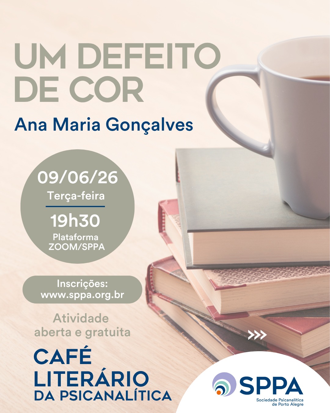 Café Literário da Psicanalítica: “Um defeito de cor”, Ana Maria Gonçalves