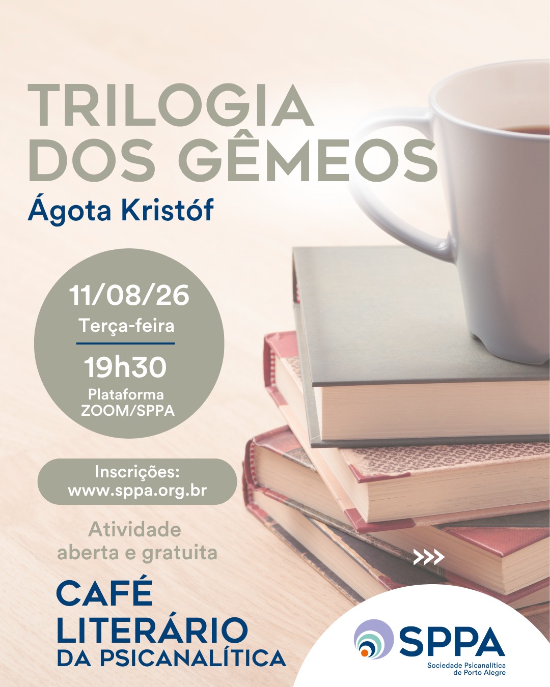 Café Literário da Psicanalítica: “Trilogia dos gêmeos” de Ágota Kristóf
